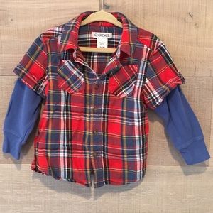 Boys flannel size 24m